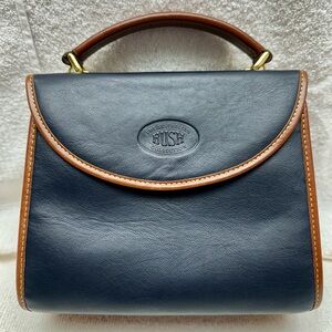 BUSH Kangaroo calf leather Top Handle Bag-Brand New